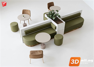 Cafe Furniture Skp Files 